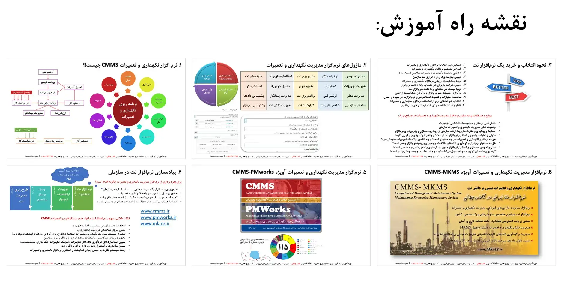 آموزش نرم افزار نگهداری و تعمیرات CMMS